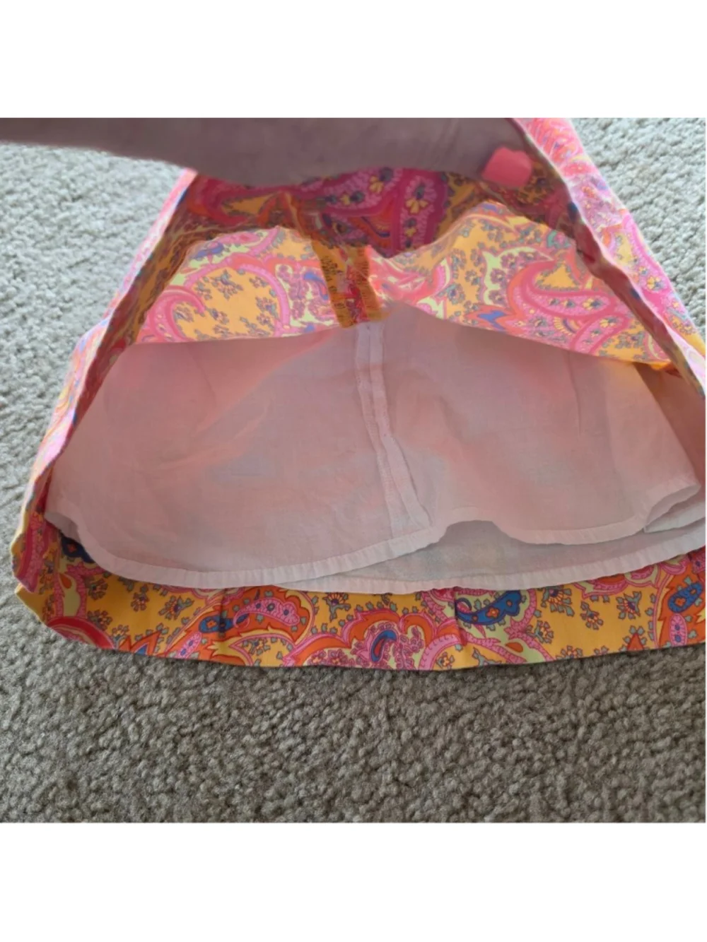 Baby Ralph Lauren Casual Dress 18 Months Yellow Pink Paisley